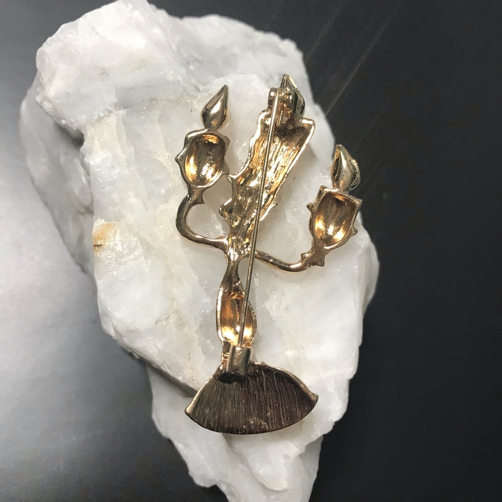 Goldtone Lumiere brooch beauty and beast character - Picture 11 of 12